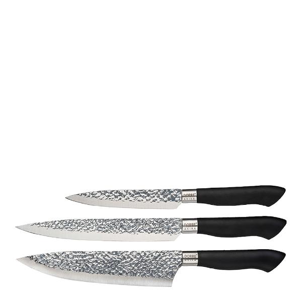 Akira Knivset 3 delar Svart