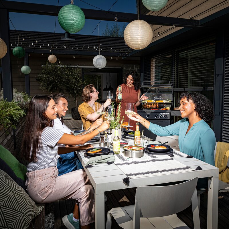 Rösle AllFlame Hero 6 gasolgrill 28000W svart