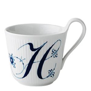 Royal Copenhagen Blue Fluted Pl Alphabet Mugg 33 cl H