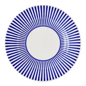 Spode Steccato tallrik smalrandig 22 cm koboltblå