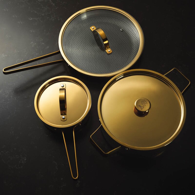 Vargen & Thor Brassa grytset 3 delar mässing