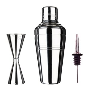 Cocktail Club  Bar Kit Mini barset 3 delar shaker/jigger/pourer stål