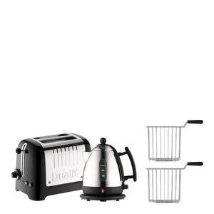 Dualit Gåvoset vattenkokare 1 L & brödrost 2 skivor svart