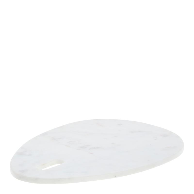 Lene Bjerre Ellia serveringsbricka 40x30 vit marmor