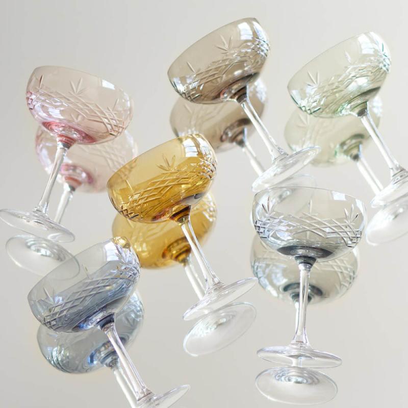 Frederik Bagger Crispy Gatsby Champagneskål 30 cl 2-pack Topaz