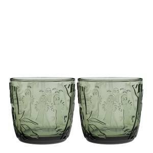 MoominIittala Mumin Glas 28 cl 2-pack Tallgrön