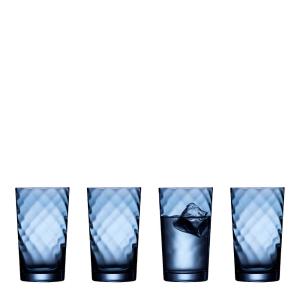Lyngby Glas Vienna Highball Glas 40 cl 4-pack Blå