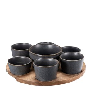 Modern House Nord tacoset 8 delar akacia/grå