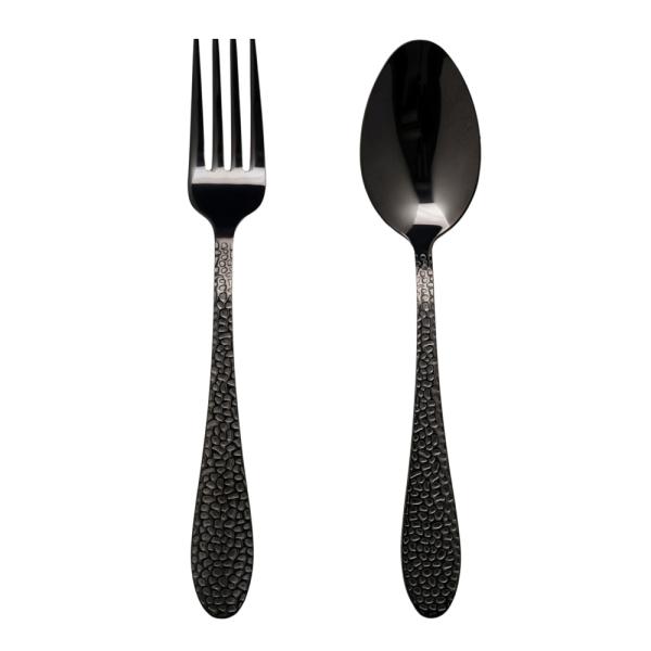 Vargen & Thor Frost dessertbestick 8 delar svart