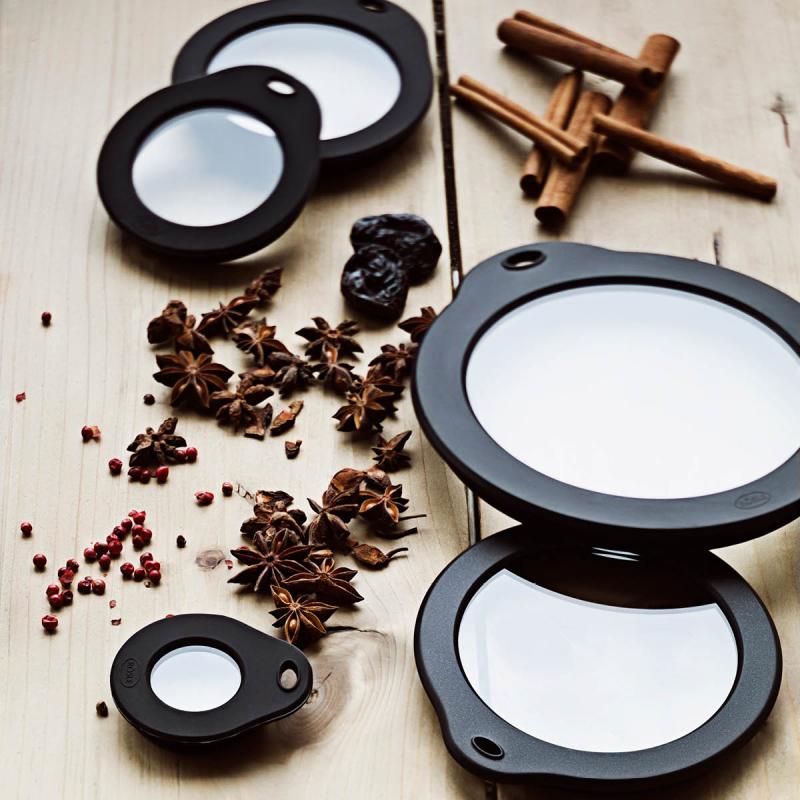 Rösle Glaslock 24 cm Klar/Svart