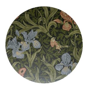 William Morris Iris grytunderlägg 21 cm grön