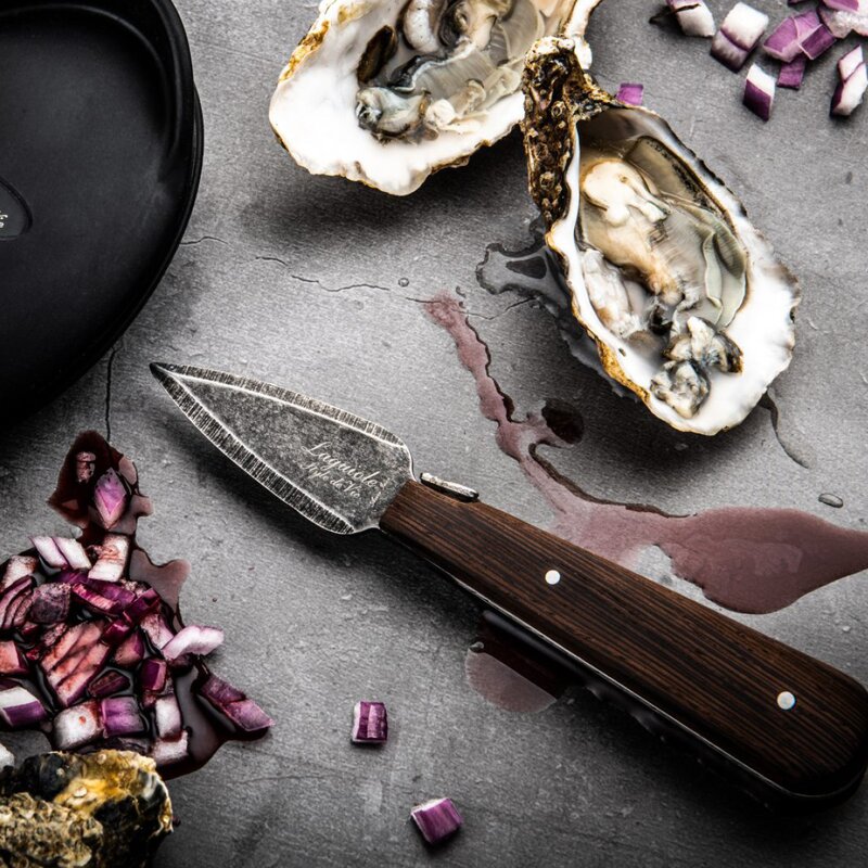 Laguiole Style de Vie Ostronkniv set wenge 2 delar stonewash