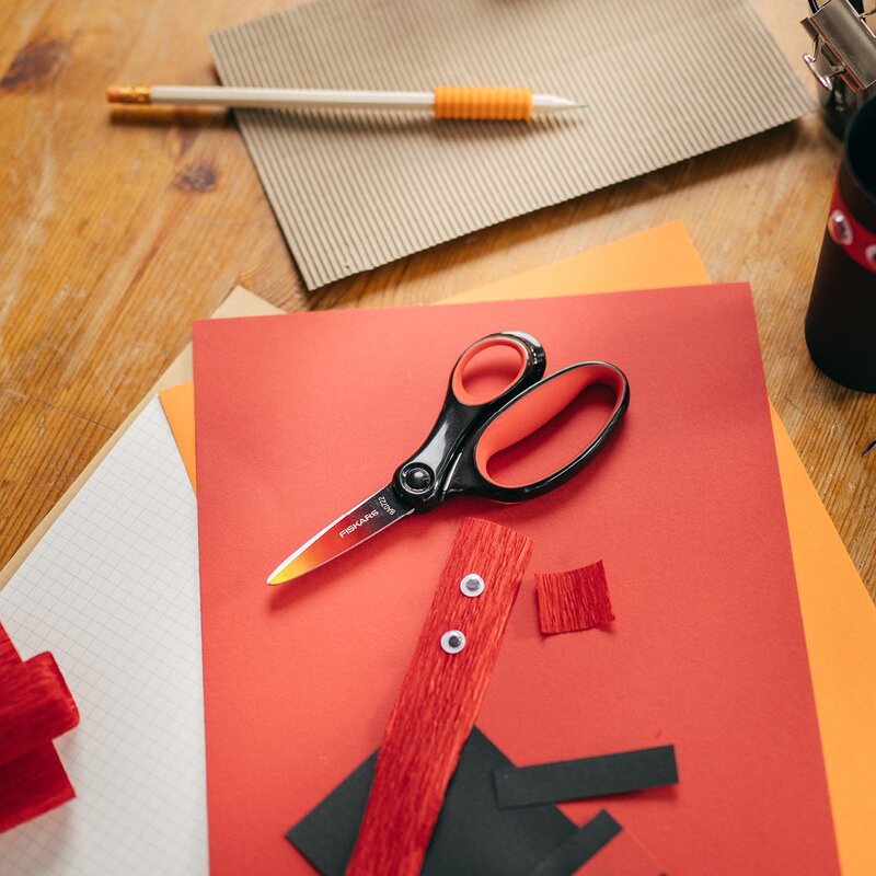 Fiskars Barnsax 8+ år 15 cm flerfärgad röd