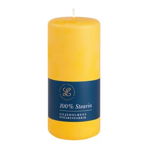 Liljeholmens Blockljus stearin 6,8x15 cm gul