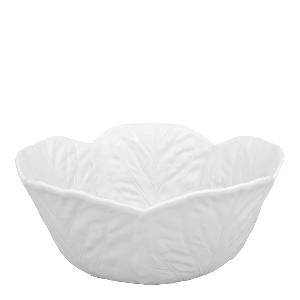 Bordallo Pinheiro Cabbage skål kålblad 29,5 cm vit