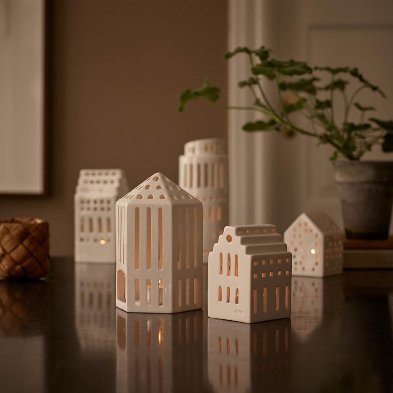 Kähler Urbania Ljuslykta Galleri 10 cm Vit