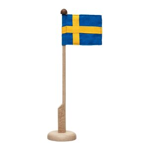 Langkilde & Søn Bordsflagga med svensk flagga 30 cm ek