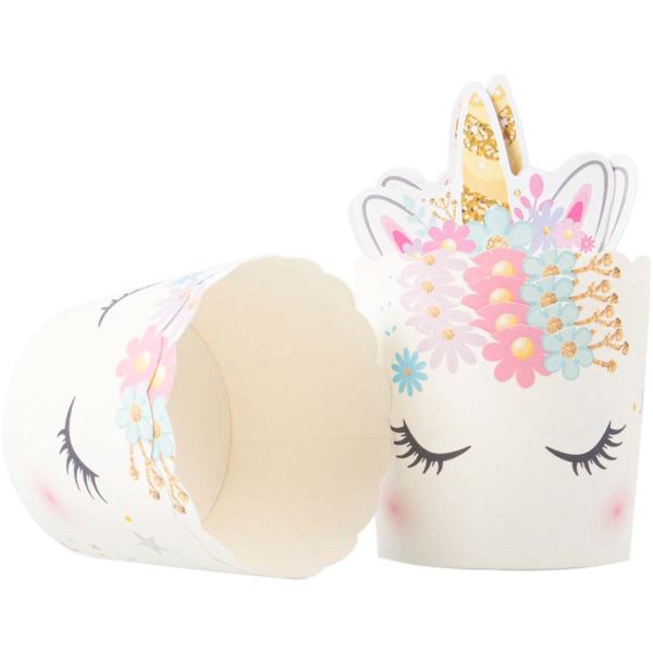 Muffinsform Enhörning Jumbo D6 cm Papp