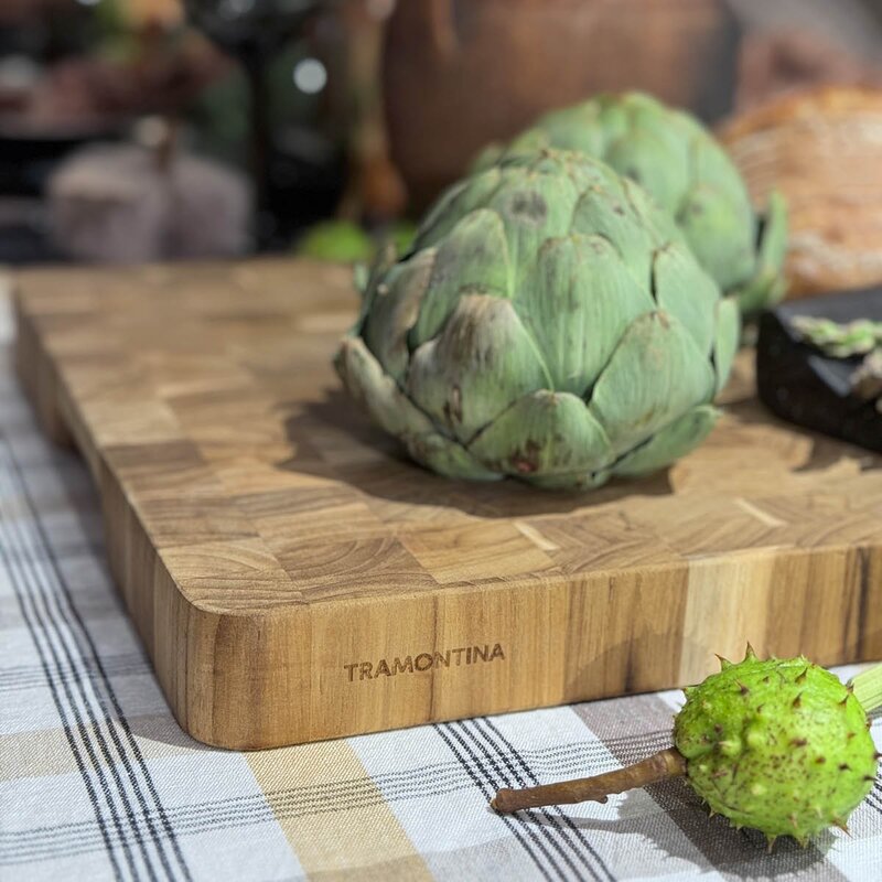 Tramontina Butcher Block skärbräda 60x40 cm ändträ teak