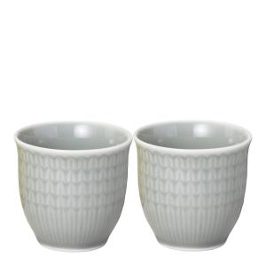 Rörstrand Swedish Grace Äggkopp 4 cl 2-pack Ljusgrå Dimma