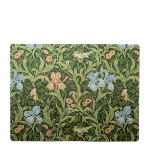 William Morris Iris bordstablett 40x30 cm grön
