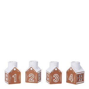 Kähler Pepparkaka adventsljusstake 7,5x5 cm pepparkakshus