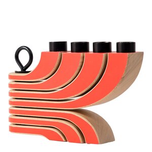 Design House Stockholm Nordic Light ljusstake 4 armar röd
