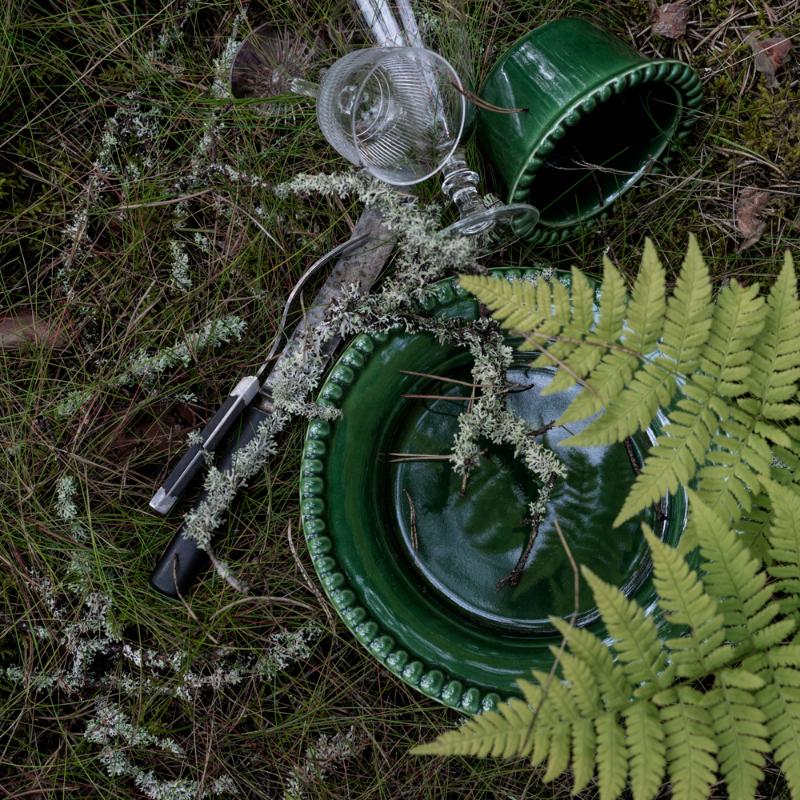PotteryJo Daria Tallrik 22 cm Moss