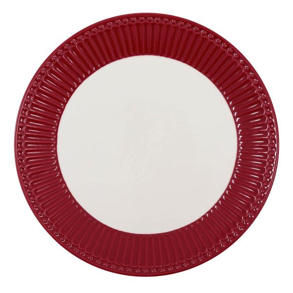 GreenGate Everyday Alice tallrik 23 cm claret red
