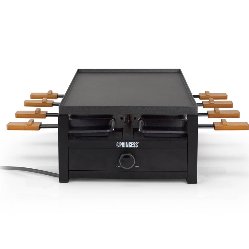 PRINCESS Raclette 162655 8 pers 44x25 cm 1300W bambu