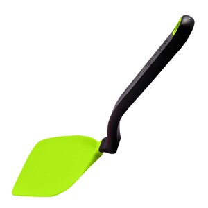 Dreamfarm Stekspade med vinklat skaft flexibel liten 24,6 cm grön