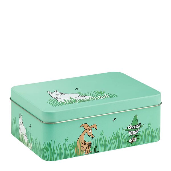 Muurla Mumin förvaringsbox 14,5x10,5 cm grön