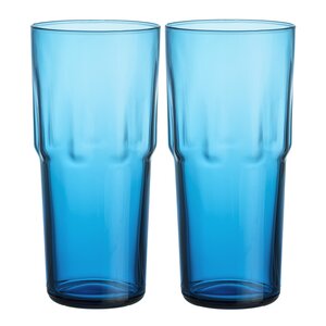 iittala Solare högt glas 39 cl 2-pack elektrisk blå