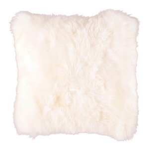 Natures Collection Kudde New Zealand fårskinn 40x40 cm ivory