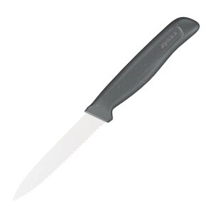 Zyliss Vågtandad grönsakskniv 10 cm beluga grey