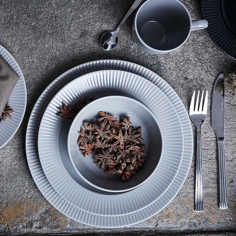 Aida Groovy Skål 14,5 cm Grå