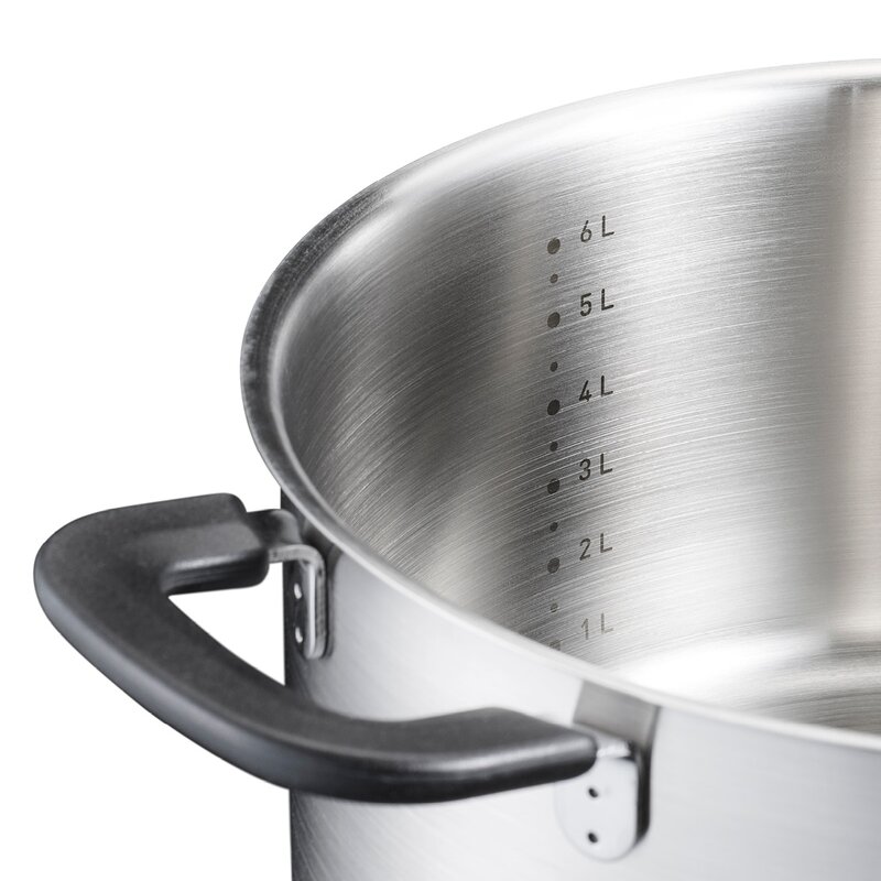 Fiskars Functional Form gryta med glaslock 7 L