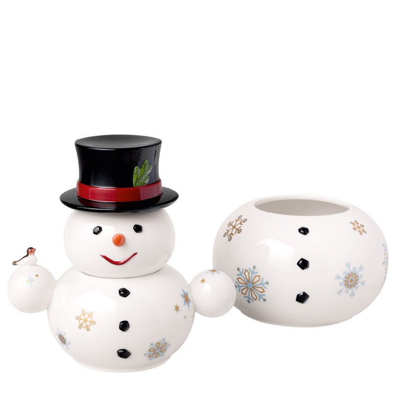 Villeroy & Boch Christmas Toys Memory kakburk snögubbe 3 delar vit