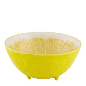 Bordallo Pinheiro Citron serveringsskål 25 cm citrongul