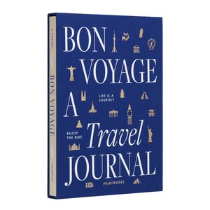 Printworks Resedagbok Bon Voyage 25,4x18,3 blå