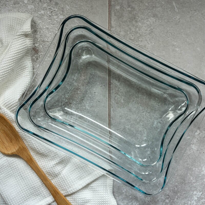Modern House Daily Use ugnsform glas 3 delar klar