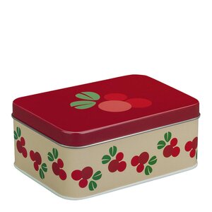 Blafre Lingon matlåda / förvaringslåda plåt 10x14 cm röd