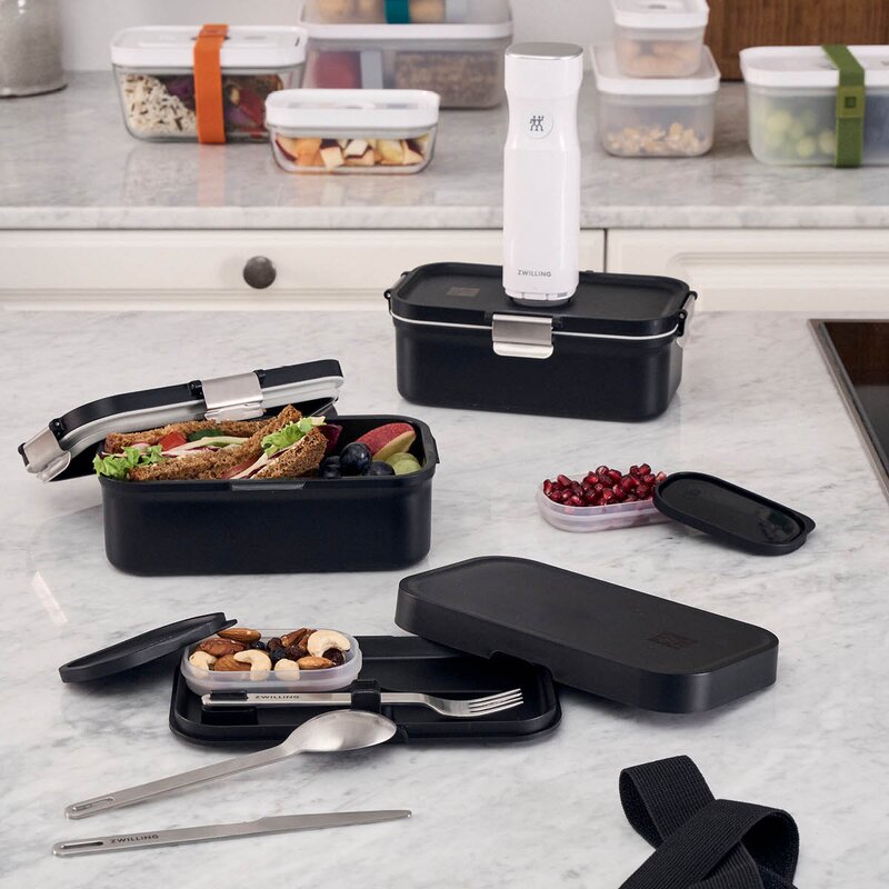 Zwilling Fresh & Save Bento matlåda set 0,8 L 2 delar svart