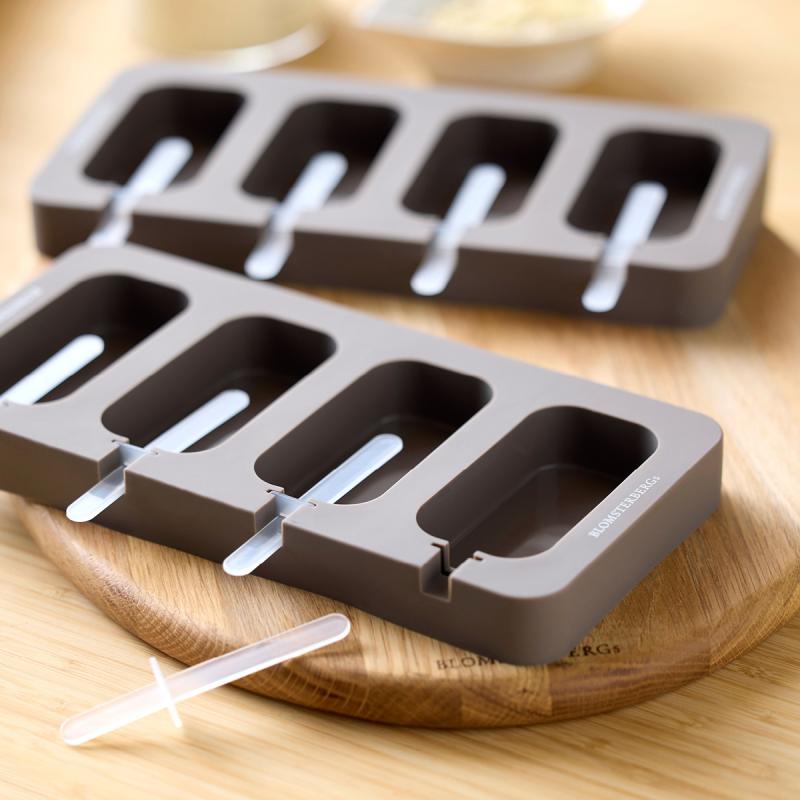 Blomsterbergs Isglassform Classic Silikon 4-pack Latte