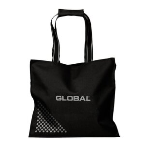 Global Classic väska i nylon med dragkedja 40x18 cm svart