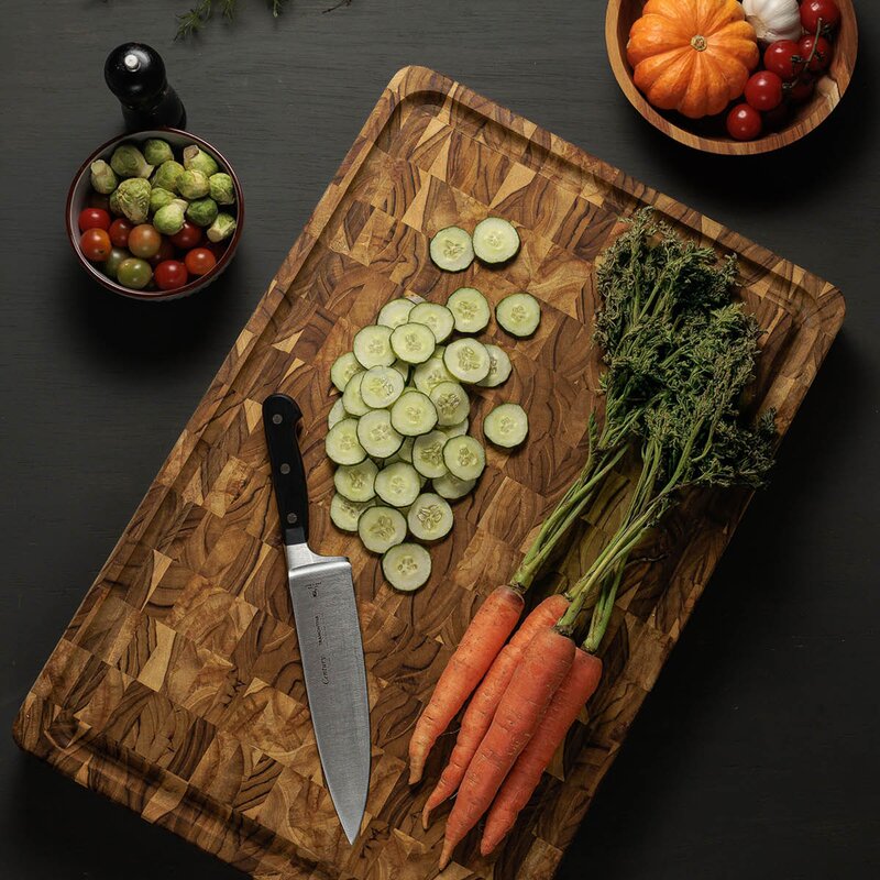 Tramontina Butcher Block skärbräda 60x40 cm ändträ teak
