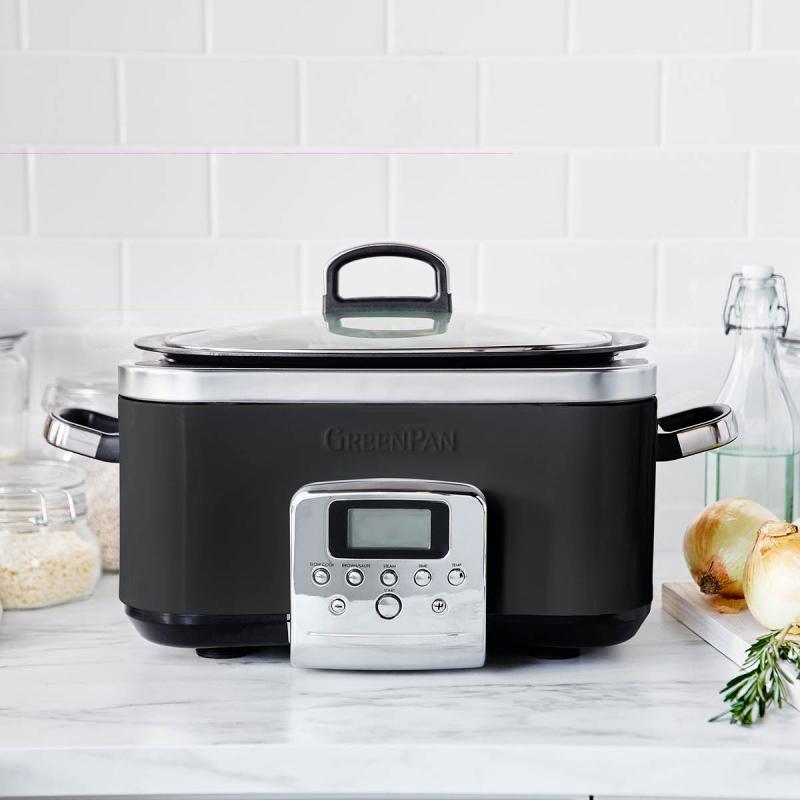 GreenPan Elite slowcooker 6 L svart