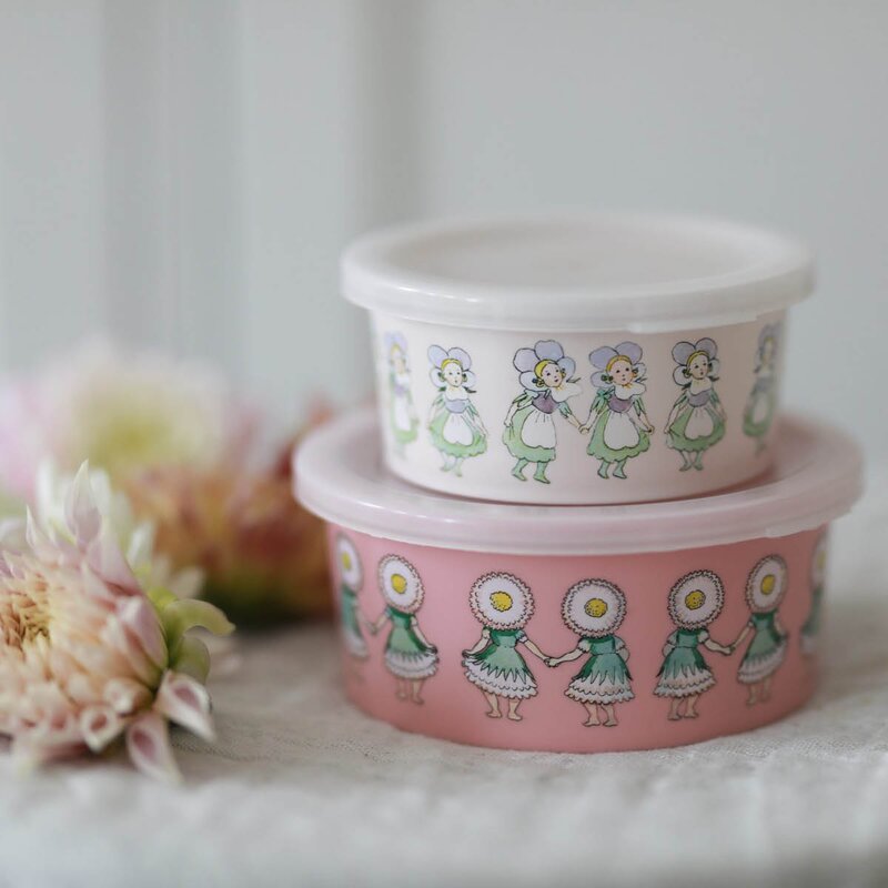 Rätt Start Elsa Beskow snacklåda 2-pack Blomsterfesten