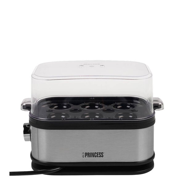PRINCESS Äggkokare för 6 ägg 400W rostfritt stål