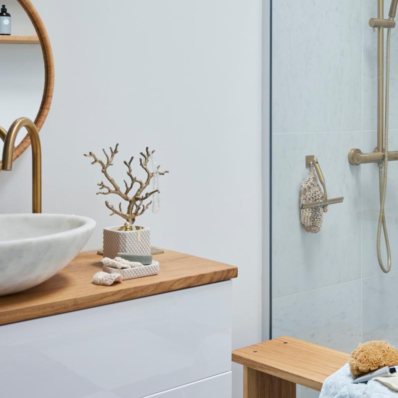 Lene Bjerre Tressa smyckeshållare 33 cm ljus guld 